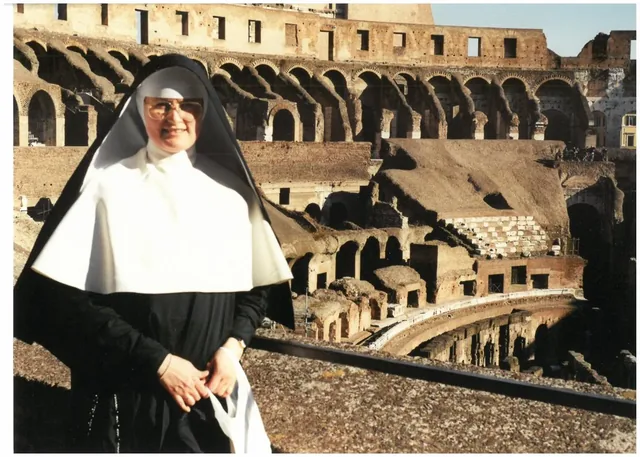 A Sister during a visit to Rome.
