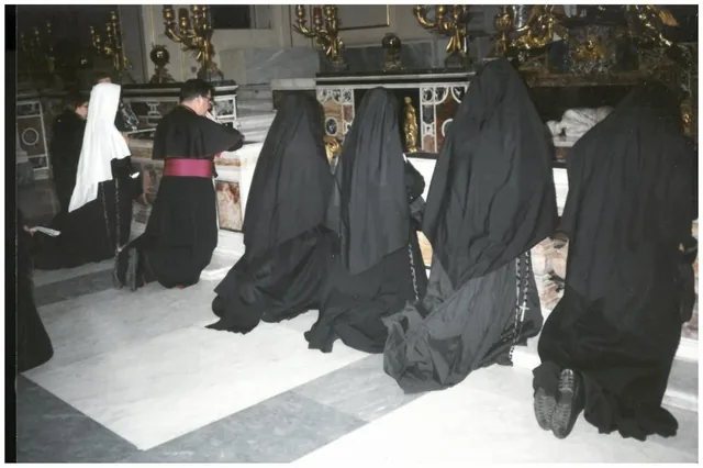 Sisters visiting a church in Rome during their pilgrimage.